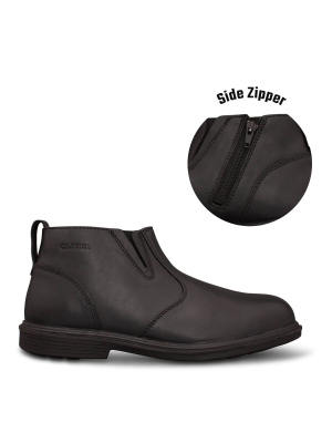 Black Zip Side Boot