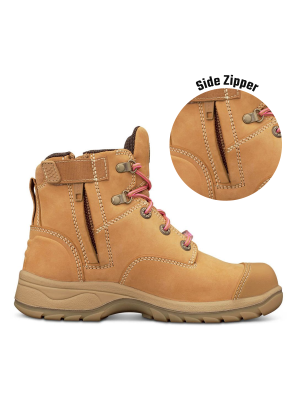Women's Wheat Zip Sided Boot
