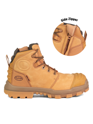130mm Wheat Zip Sided Boot