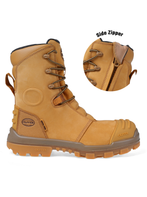 200mm Hi-Leg Wheat Zip Sided Boot