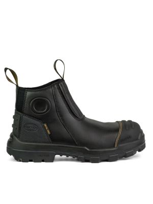 Black Elastic Sided Boot