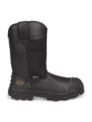 240mm Black Pull On Riggers Boot