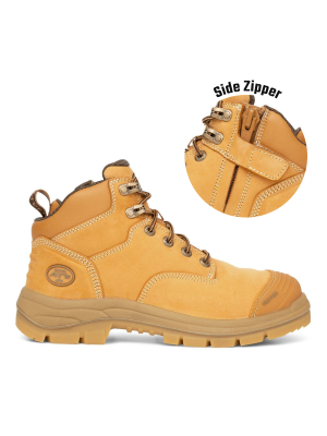 130mm Wheat Zip Sided Boot