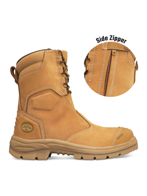 200mm Hi-Leg Wheat Zip Sided Boot