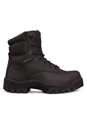 150mm Black Lace Up Boot