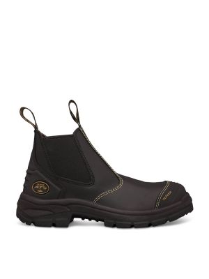 Black Elastic Sided Boot