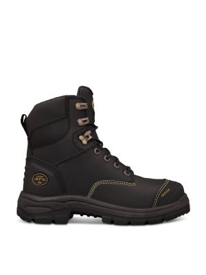 150mm Black Lace Up Boot