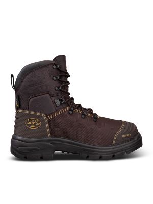 150mm Brown Lace-up Boot – Caustic & 100% Waterproof 