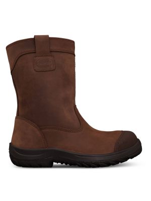 250mm Brown Pull On Riggers Boot