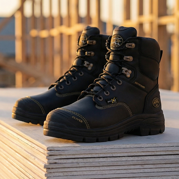 Lace Up Oliver Composite Toe Work Boots Boot Lace Up Safety Oliver